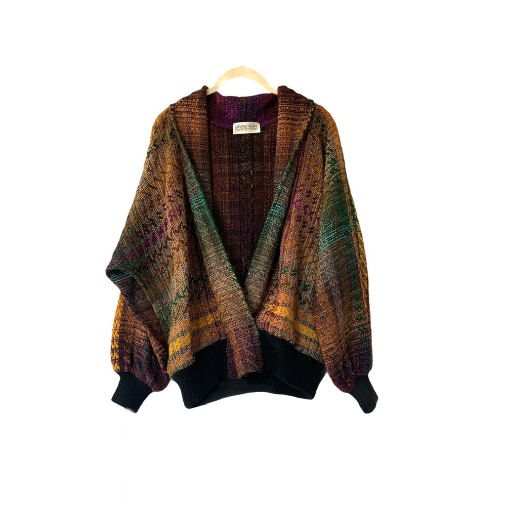Vintage Rare Arlene Wohl Handwoven Sweater